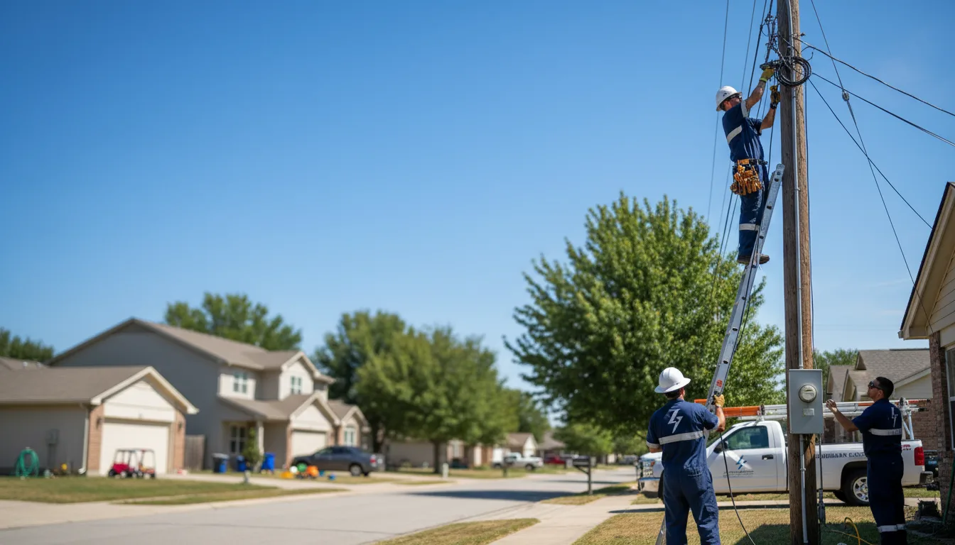Residential electrician providing installation services in Wynot, NE